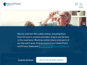 'securetrustbank.com' screenshot