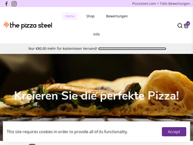 The Pizza Steel Company homepage screenshot
