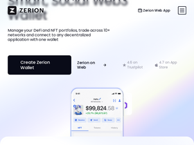 'zerion.io' screenshot