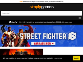 'simplygames.com' screenshot