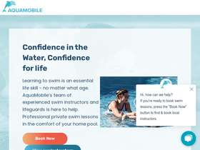 'aquamobileswim.com' screenshot