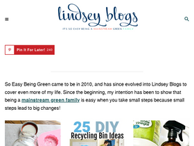 'soeasybeinggreen-blog.com' screenshot