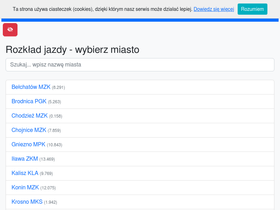 'rozklad.com' screenshot