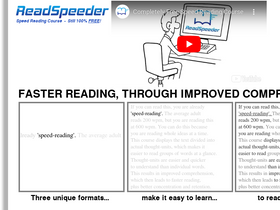 'readspeeder.com' screenshot