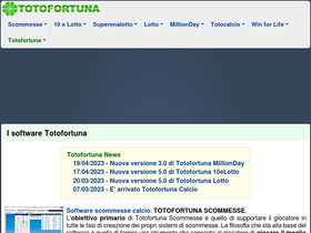 'totofortuna.it' screenshot