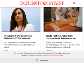 'dolomitenstadt.at' screenshot
