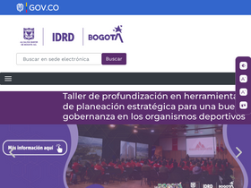 'idrd.gov.co' screenshot