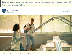 'williamjames.edu' screenshot