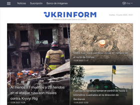 'ukrinform.es' screenshot