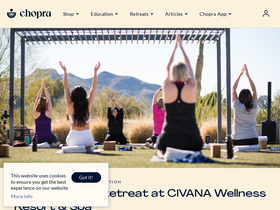 'chopra.com' screenshot