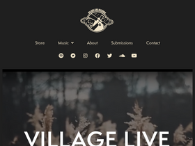 villageliverecords.com homepage screenshot