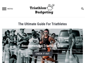'triathlonbudgeting.com' screenshot