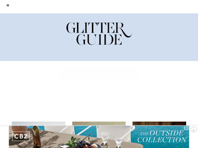 'theglitterguide.com' screenshot