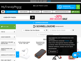 'mytrendyphone.ch' screenshot
