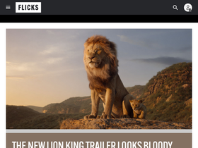 'flicks.co.za' screenshot