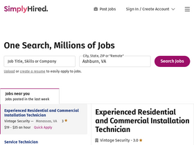 'simplyhired.com' screenshot