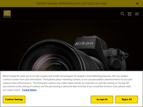 'nikon.co.uk' screenshot