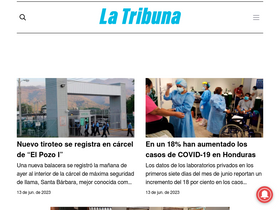 'latribuna.hn' screenshot