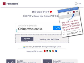 'pdfzorro.com' screenshot