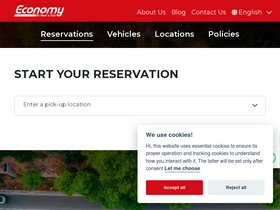 'economyrentacar.com' screenshot