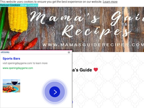 'mamasguiderecipes.com' screenshot