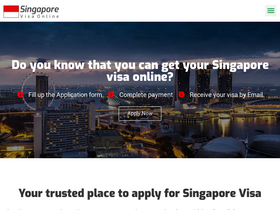 'singaporevisaonline.sg' screenshot