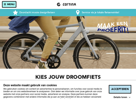 'cortinafietsen.nl' screenshot