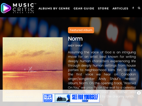 'musiccritic.com' screenshot