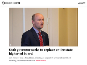 'highereddive.com' screenshot