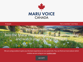 'maruvoice.ca' screenshot