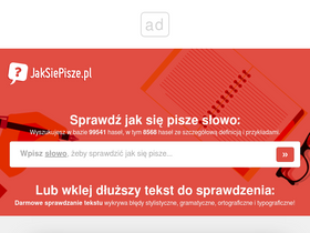 'jaksiepisze.pl' screenshot