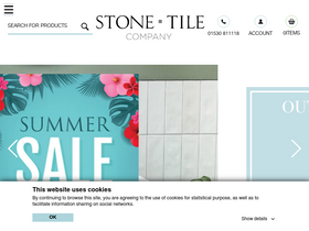 'stonetilecompany.co.uk' screenshot