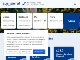 'busgarraf.cat' screenshot