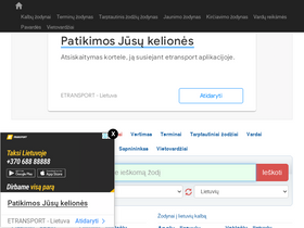 'zodynas.lt' screenshot