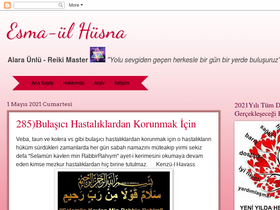 'esmaulhusnafaziletleri.blogspot.com' screenshot