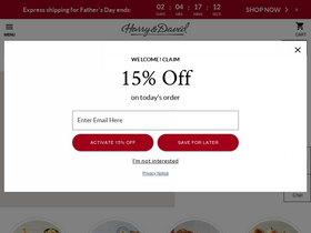 'harryanddavid.com' screenshot