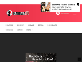 'manhwa18.org' screenshot