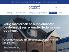Apotheekwebshop homepage screenshot