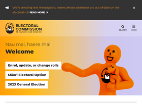 'vote.nz' screenshot