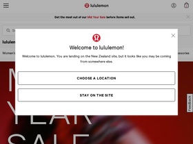 'lululemon.co.nz' screenshot