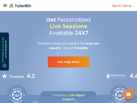 'tutorbin.com' screenshot