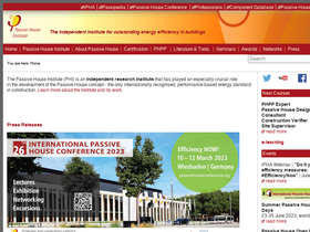'passivehouse.com' screenshot