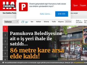 'pamukovahalk.com' screenshot