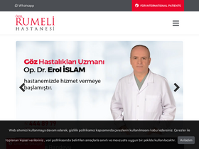 'rumelihospital.com.tr' screenshot