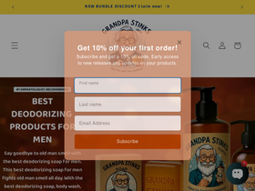 grandpastinks.com homepage screenshot