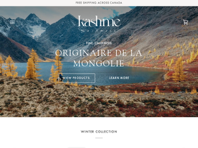 Kashme homepage screenshot