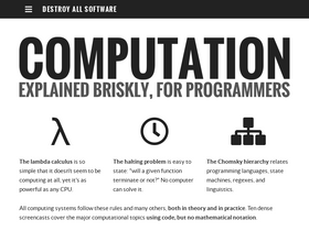 'destroyallsoftware.com' screenshot