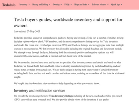 'tesla-info.com' screenshot