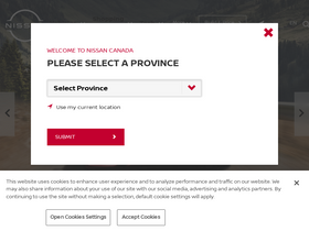 'nissan.ca' screenshot