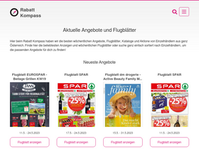 'rabattkompass.at' screenshot